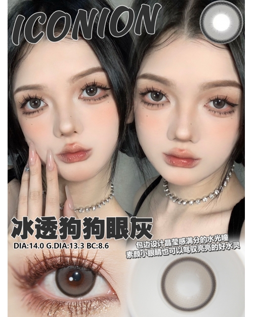 ICONION 冰透狗狗眼灰